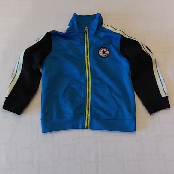 Converse Blue and Black Jacket Size 24 Months - Picture 2 of 9